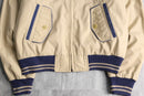 1980’s~90’s beige × navy reversible blouson