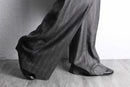 tailored herringbone flare pants