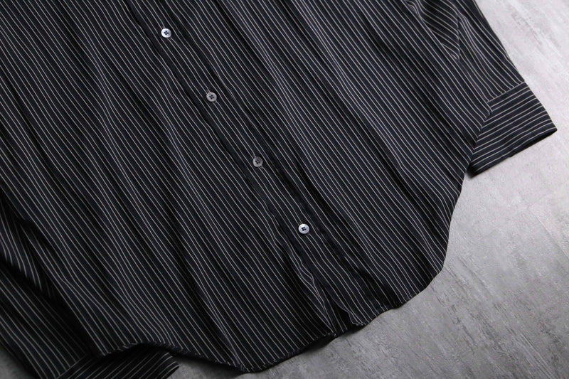 1990s ARMANI COLLEZIONI cotton nylon stripe shirt