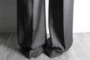 tailored herringbone flare pants