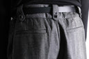 tailored herringbone flare pants