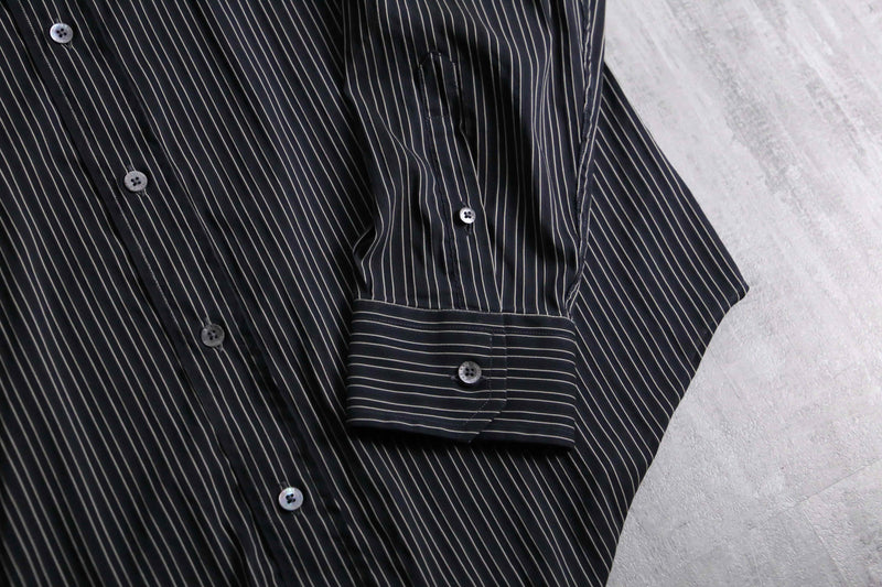 1990s ARMANI COLLEZIONI cotton nylon stripe shirt