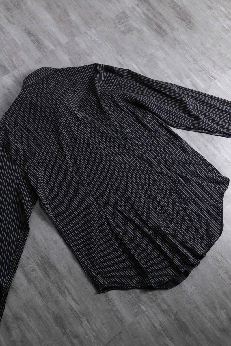 1990s ARMANI COLLEZIONI cotton nylon stripe shirt