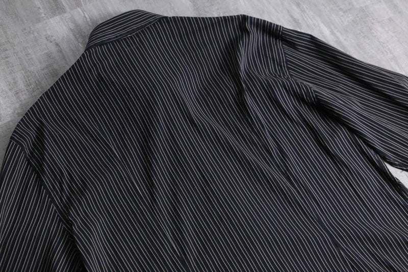 1990s ARMANI COLLEZIONI cotton nylon stripe shirt