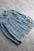 pastel check cotton tracker jacket