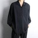 front embroidery L/S shirt