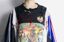 "Re:make" braided fringe lace damaged Tee