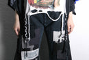 "Re:make" braided fringe lace damaged Tee
