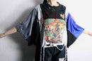 "Re:make" braided fringe lace damaged Tee