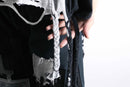 "Re:make" braided fringe lace damaged Tee