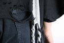 "Re:make" braided fringe lace damaged Tee