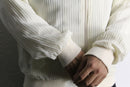 white pleats pattern zip blouson