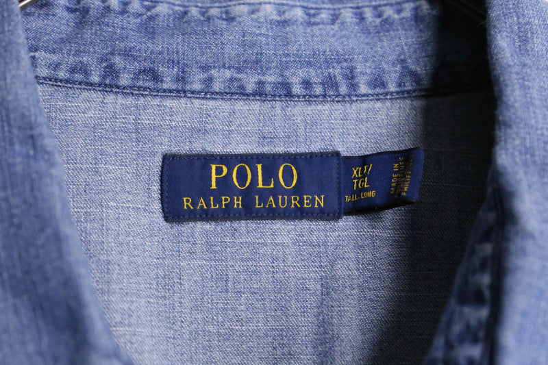 "PoloRalph Lauren"western denim shirt