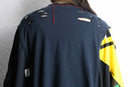 "Re:make" braided fringe damaged Tee