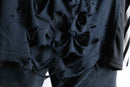 "Re:make" braided fringe damaged Tee