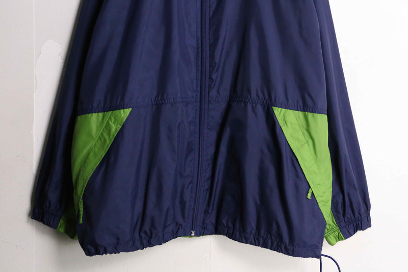 "NIKE"navy×green track jacket
