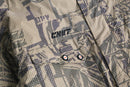 1990’s “Colmbia” camo like geometric pattern convert nylon jacket