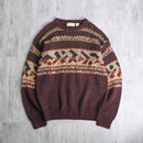 ”STJohn’sBay” warm color geometric jacquard knit