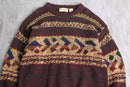”STJohn’sBay” warm color geometric jacquard knit
