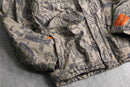1990’s “Colmbia” camo like geometric pattern convert nylon jacket