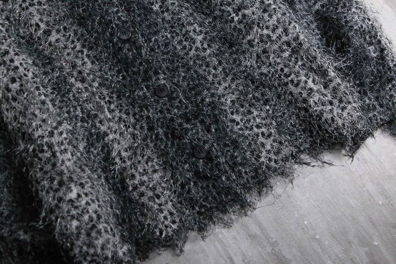 1990s leopard shaggy shirt jacket