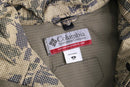 1990’s “Colmbia” camo like geometric pattern convert nylon jacket