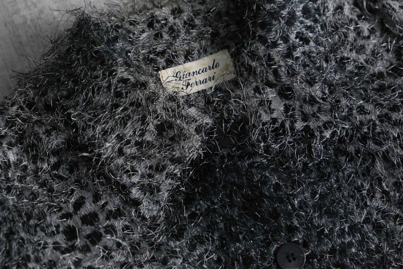 1990s leopard shaggy shirt jacket