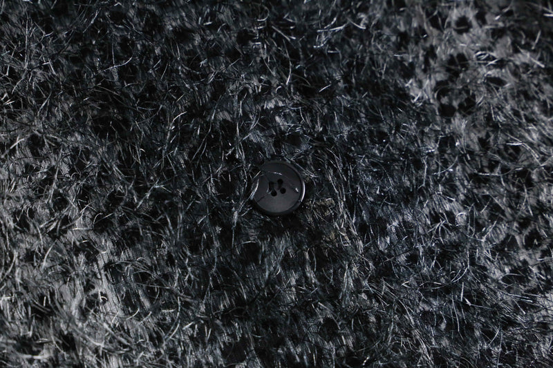 1990s leopard shaggy shirt jacket