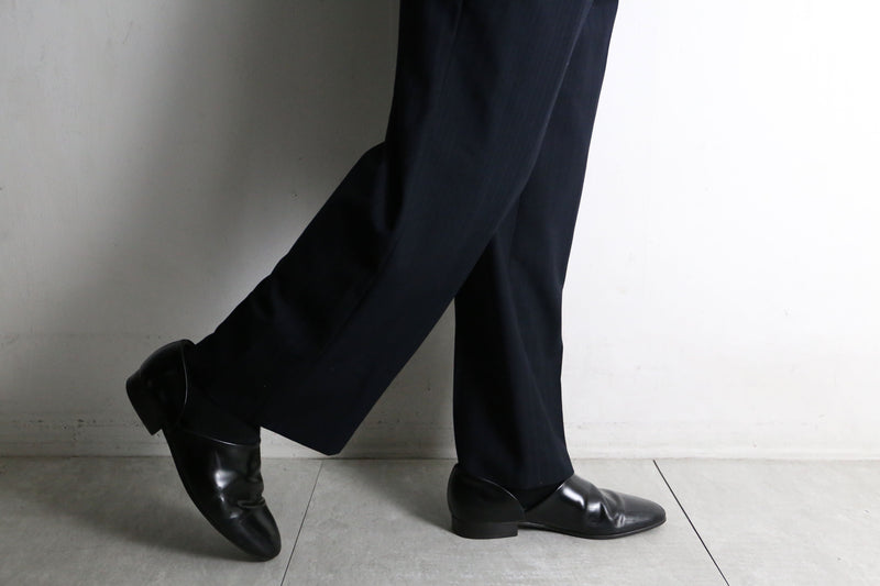 dark navy stripe slacks