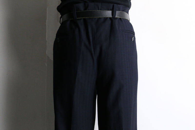 dark navy stripe slacks