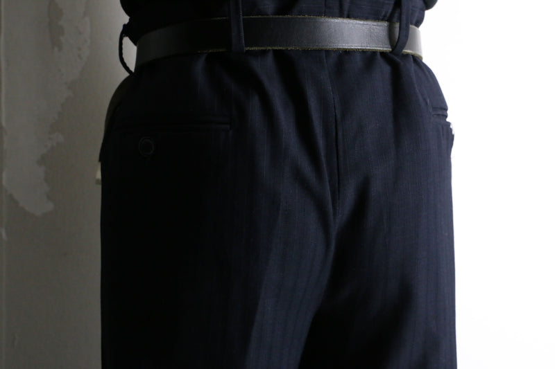 dark navy stripe slacks