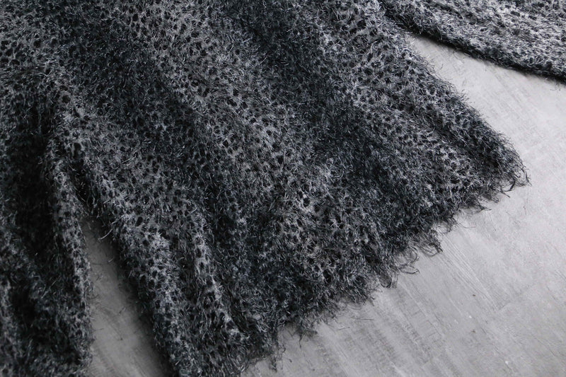 1990s leopard shaggy shirt jacket