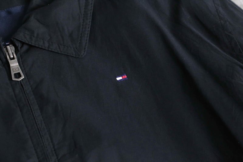 ”TOMMY HILFIGER” black color harrington Jacket