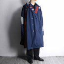 "Re:make" track docking green smooth long coat