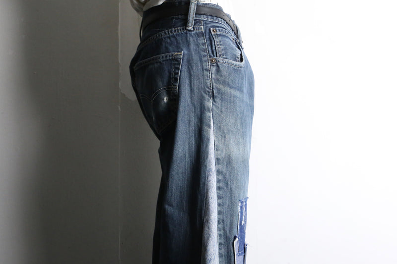 "Re:make" upside down flare denim