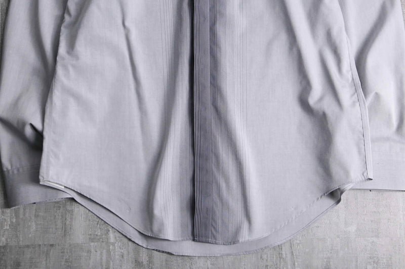 “Calvin Klein” gradation stripe gray dress shirt