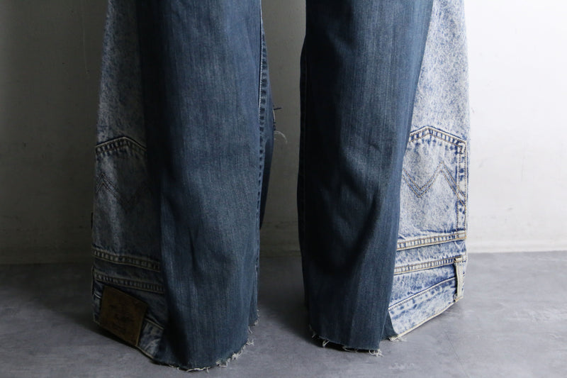 "Re:make" upside down flare denim