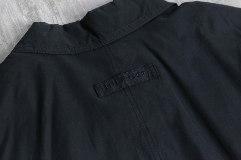 ”TOMMY HILFIGER” black color harrington Jacket