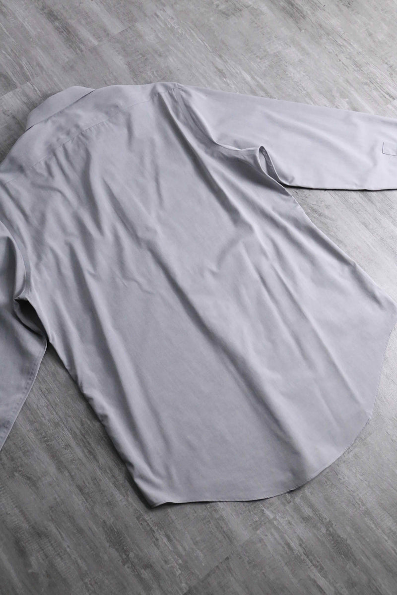 “Calvin Klein” gradation stripe gray dress shirt
