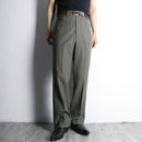 70’s dark khaki stripe semi flare pants