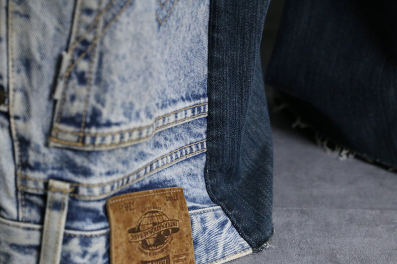 "Re:make" upside down flare denim