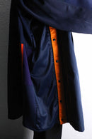 "Re:make" track docking green smooth long coat