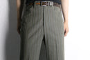 70’s dark khaki stripe semi flare pants