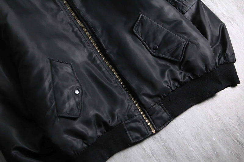 1990-00s ARIZONA JEAN CO hooded MA-1 sampling jacket