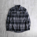 "ORVIS" check flannel heavy cotton shirt