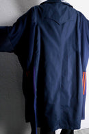 "Re:make" track docking green smooth long coat