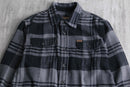 "ORVIS" check flannel heavy cotton shirt
