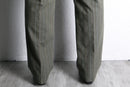 70’s dark khaki stripe semi flare pants