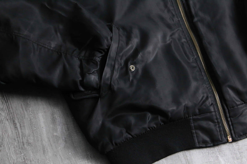 1990-00s ARIZONA JEAN CO hooded MA-1 sampling jacket