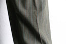 70’s dark khaki stripe semi flare pants